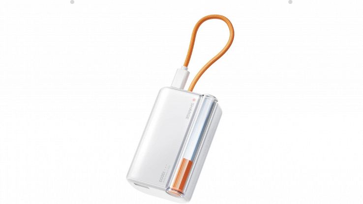sharge 45W Schnelllade Powerbank compatta da 10000mAh con cavo USB-C integrato