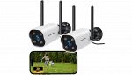 Telecamere WOLFANG 2K Wi-Fi da esterno con visione notturna