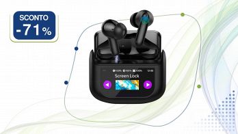 AI Cuffie Traduzione QXUFV nere con schermo LED