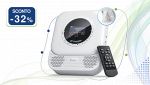 Arafuna Lettore CD Portatile bianco con Bluetooth