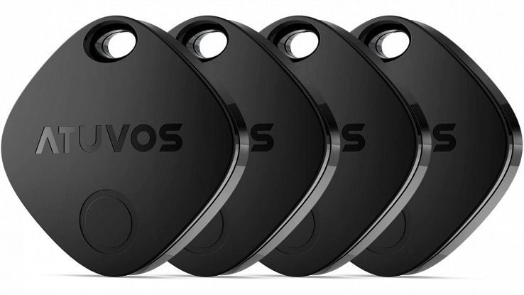 ATUVOS Air Tag Smart Tracker nero confezione da 4 pezzi