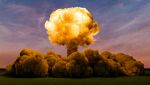 Atom Bomb Explosion, 3D rendering