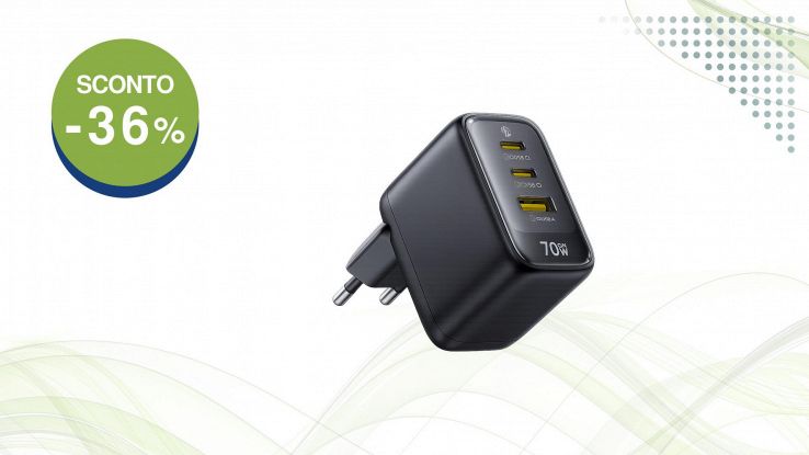 Caricatore USB C Baseus Enerfill 70W