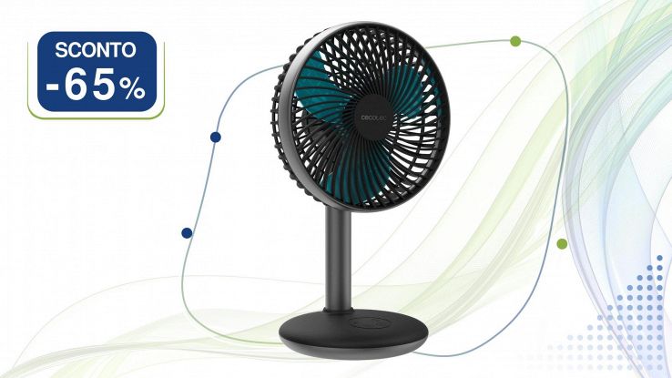 Cecotec Ventilatore da tavolo EnergySilence 4000 Portable Desk Dark Ice