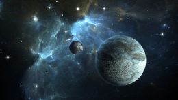 Cosmo con corpi celesti simili a pianeti