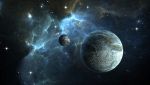 Cosmo con corpi celesti simili a pianeti