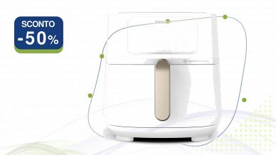 Friggitrice ad aria Philips Airfryer 5000 nera