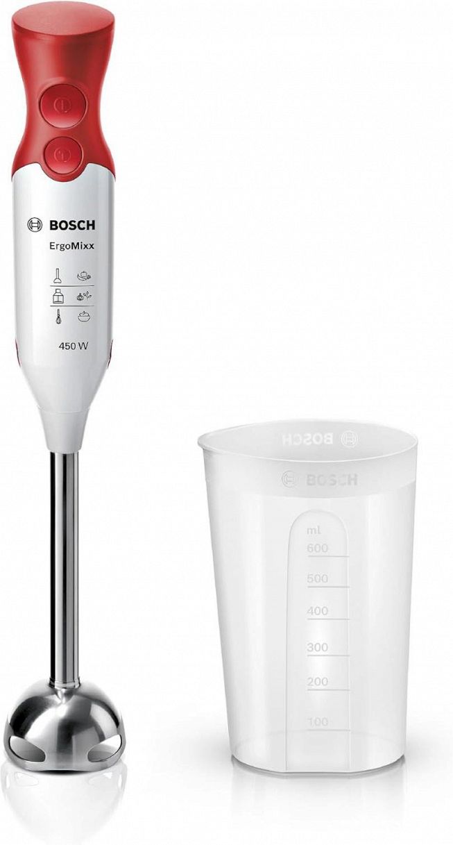 Frullatore a immersione Bosch MSM64110 bianco e rosso