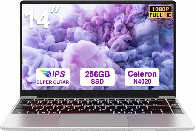 Laptop bvate 14 pollici argento con Windows 11