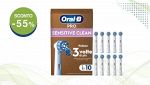 Oral-B Testine di Ricambio Sensitive Clean bianche