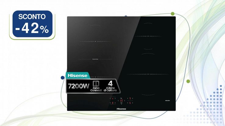 Piano cottura a induzione Hisense HI621FM nero