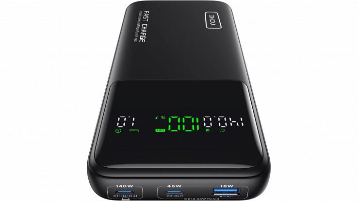Power bank INIU 140W Laptop Power Bank nero