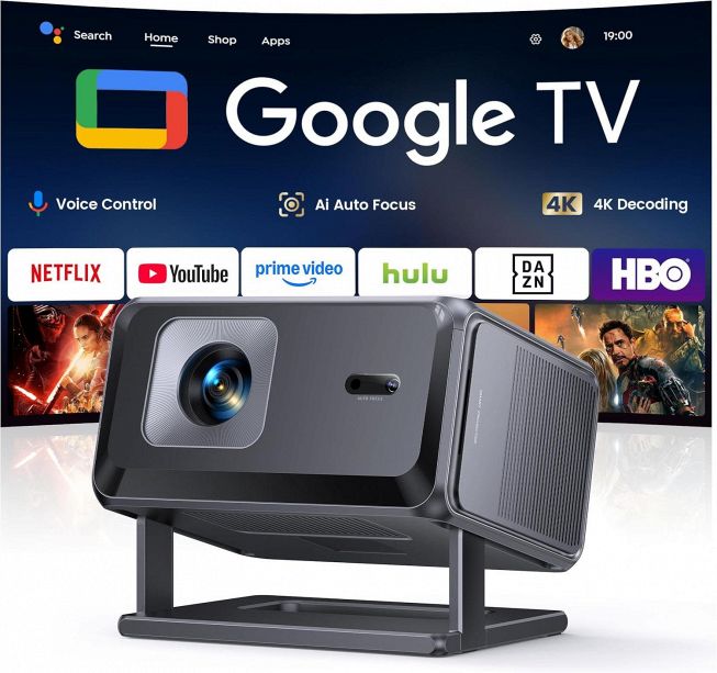Proiettore TOPTRO TP3 4K portatile con Google TV