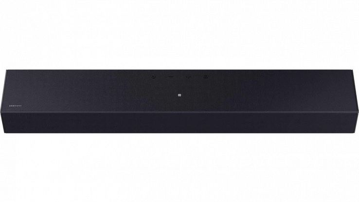 Samsung Soundbar HW-B400F/ZF nera sotto la TV