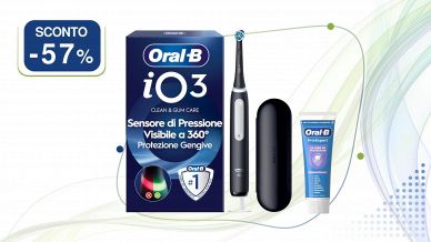 Spazzolino elettrico Oral-B iO 3 nero con custodia