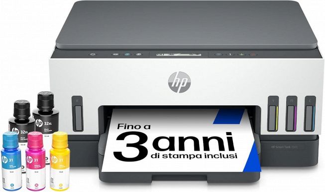 Stampante HP Smart Tank Plus 7005 bianca