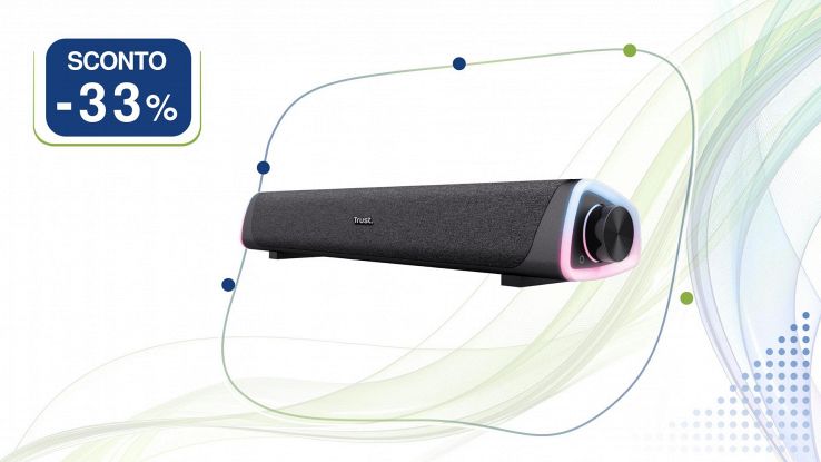 Trust Liro Soundbar PC nero con LED RGB
