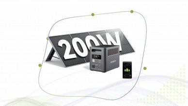 AFERIY Power Station P180 Pro con pannello solare portatile