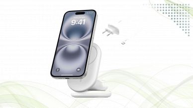 Belkin BoostCharge Caricabatteria magnetico pieghevole 2 in 1 bianco