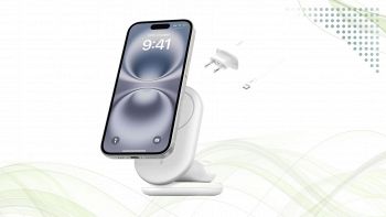 Belkin BoostCharge Caricabatteria magnetico pieghevole 2 in 1 bianco