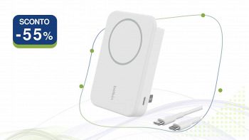 Belkin BoostCharge Pro power bank wireless bianco
