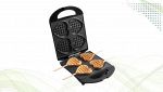 Bestron Waffle Maker piastra waffle a cuore nera
