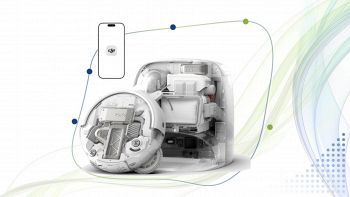 DJI ROMO P robot aspirapolvere lavapavimenti trasparente