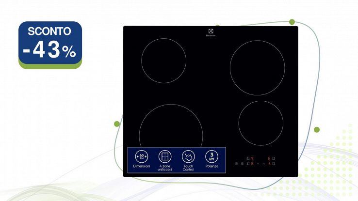 Electrolux Serie 300 Piano Cottura a Induzione nero
