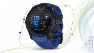 Garmin Instinct 3 smartwatch GPS Black & Bolt Blue