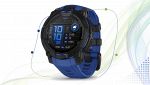 Garmin Instinct 3 smartwatch GPS Black & Bolt Blue