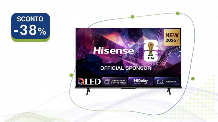 Hisense Smart TV QLED 144Hz 43 pollici 4K 43E7S PRO
