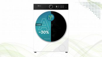 Lavatrice slim Hisense WF5I8043BWF bianca