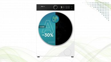 Lavatrice slim Hisense WF5I8043BWF bianca