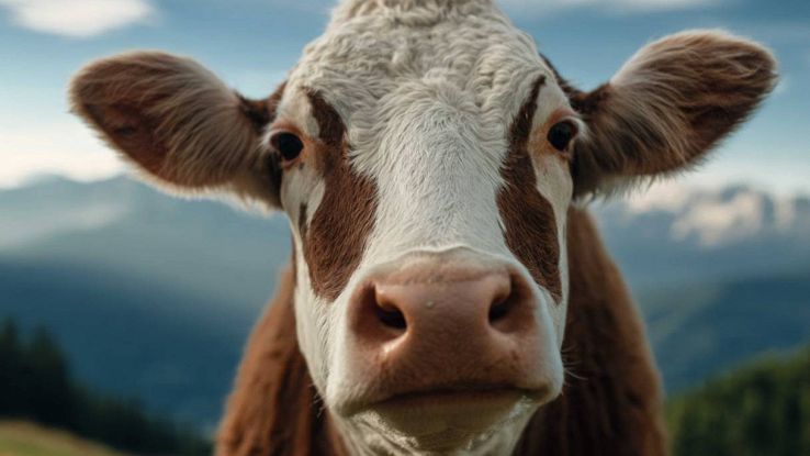 Una mucca