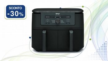 Ninja Friggitrice ad aria calda MAX Dual Zone nera