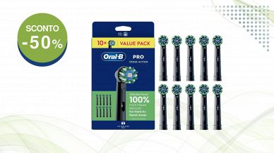 Oral-B Testine di Ricambio Pro Cross Action nere