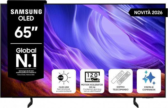 Samsung Smart TV OLED 65 pollici QE65S83HAEXZT