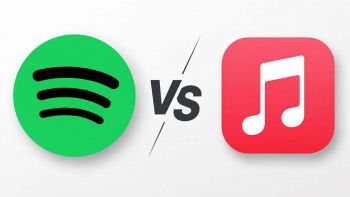 I loghi di Spotify ed Apple Music