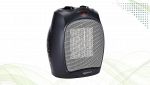Amazon Basics Termoventilatore in ceramica nero