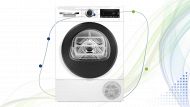 Asciugatrice Bosch WQG24200IT Serie 6 bianca