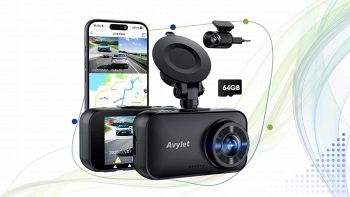 Avylet Dash Cam Auto con doppia dash cam e scheda da 64 GB