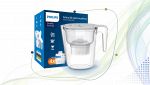 Caraffa filtrante Philips Water bianca da 2,6 litri con quattro cartucce