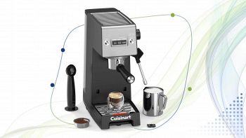 CUISINART Macchina da Caffè Slim con montalatte integrato