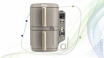 Friggitrice ad aria Ninja Double Stack XL oro chiaro