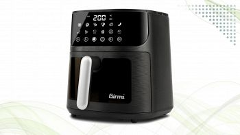 Girmi FG78 friggitrice ad aria nera e argento