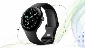 Google Pixel Watch 4 nero con cinturino sportivo