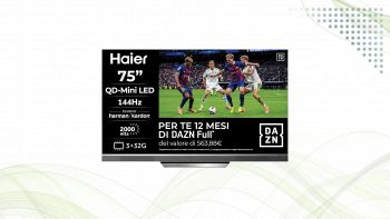 Haier Smart TV 75 pollici QD-Mini LED 4K