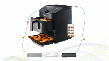 Midea Friggitrice ad Aria Verticale Doppia Zona da 11 litri