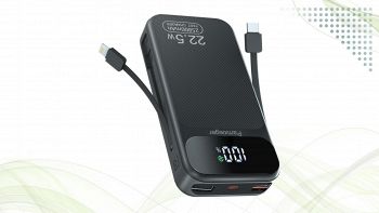 Power Bank 25800 mAh con cavi incorporati e display LCD