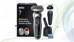 Rasoio elettrico Braun Serie 7 71-S7200cc argento con stazione SmartCare